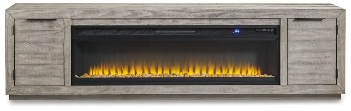 Naydell 92" TV Stand with Electric Fireplace