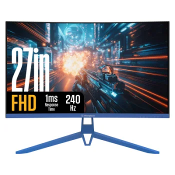 Westinghouse 27" Curved PC Gaming Monitor, Blue
