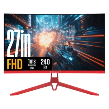 Westinghouse 27" Curved PC Gaming Monitor 240Hz, Red